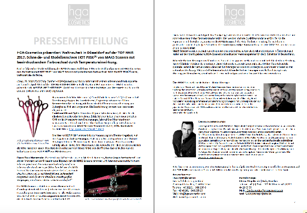 Pressemitteilung HOT PINK von MAKS Scissors