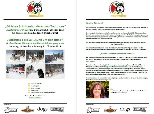 40 Jahre Schlittenhunderennen Todtmoos